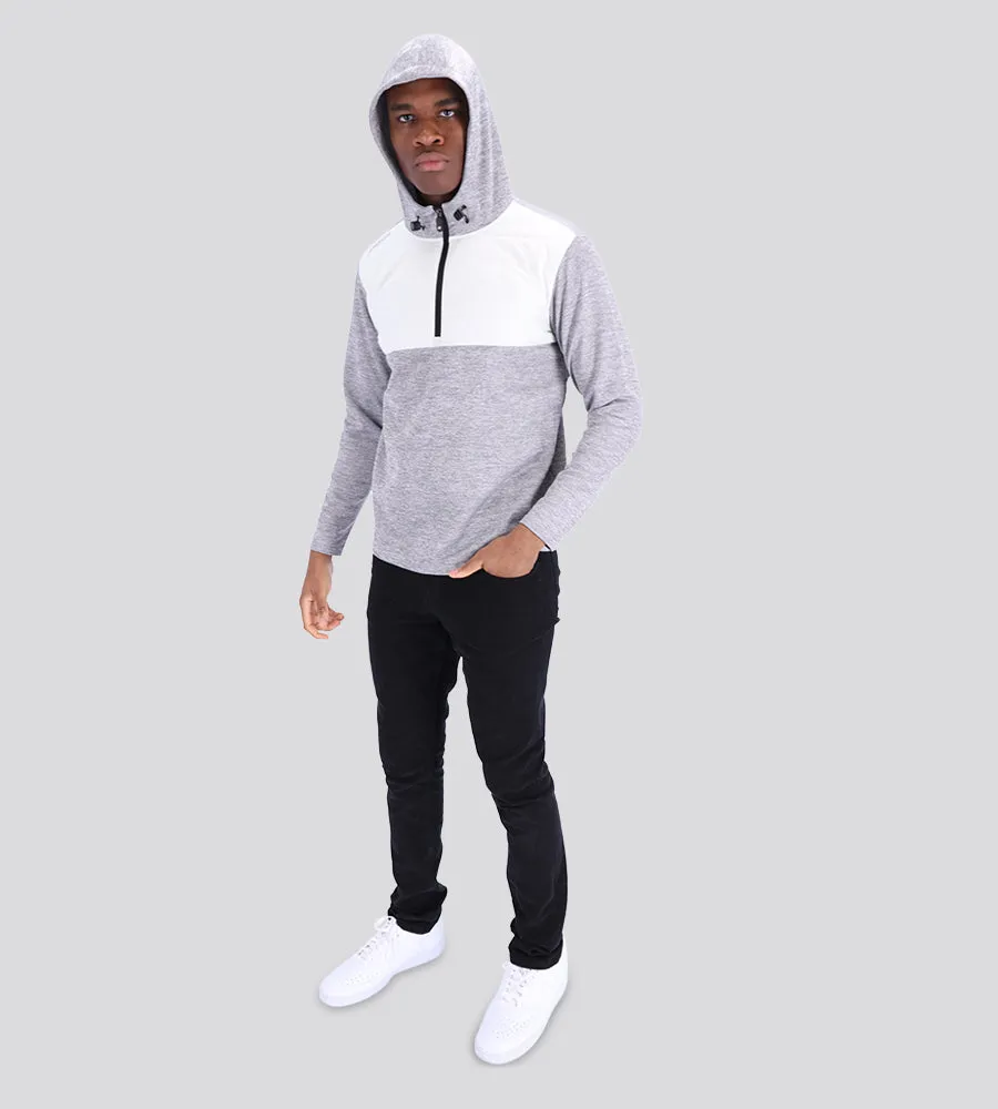 PRO TECH HYBRID HOODIE - GREY