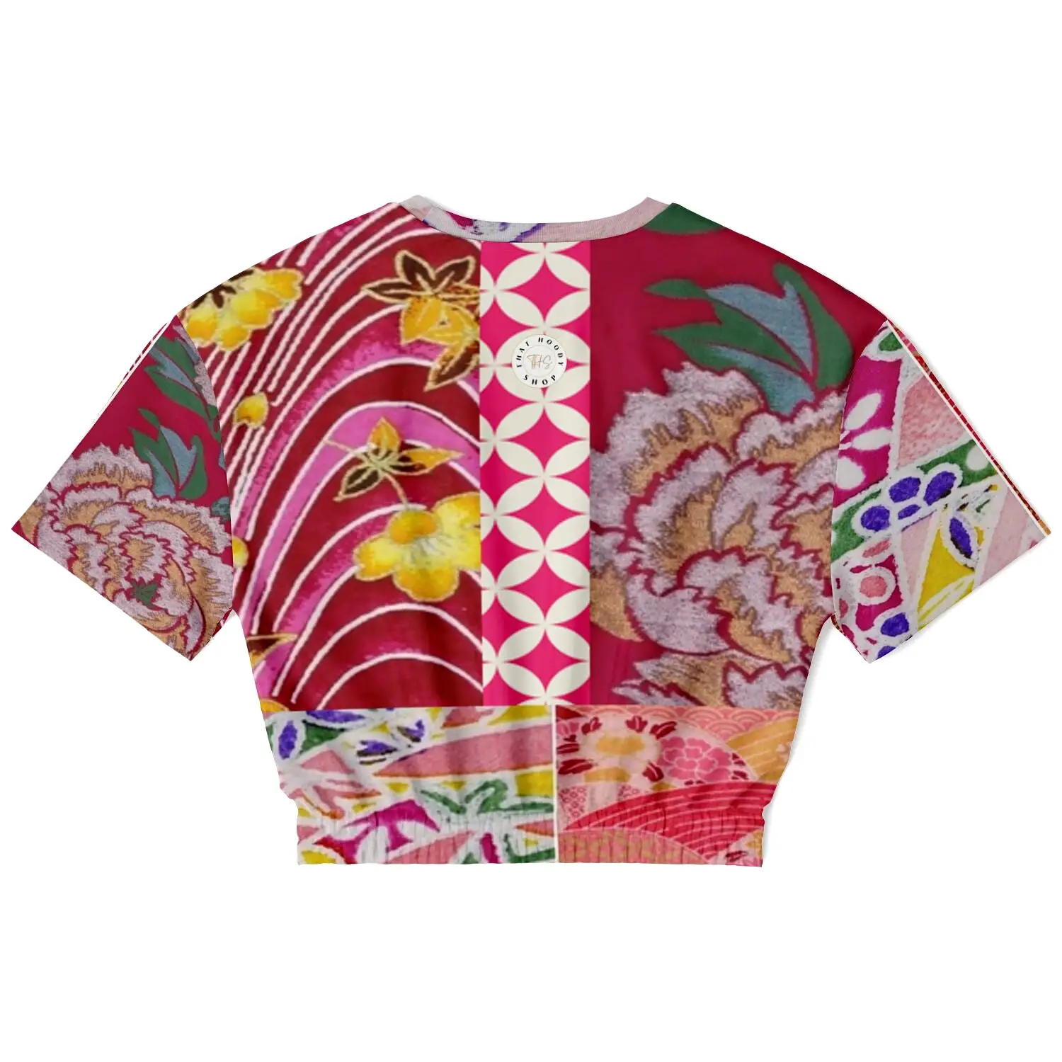 Queen Lili'uokalani Short Sleeve Cropped Eco-Poly Sweater