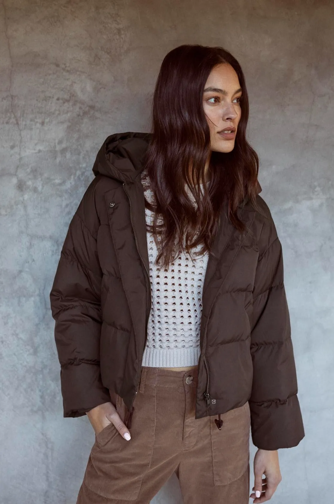 RAYLIN CROPPED PUFFER JACKET