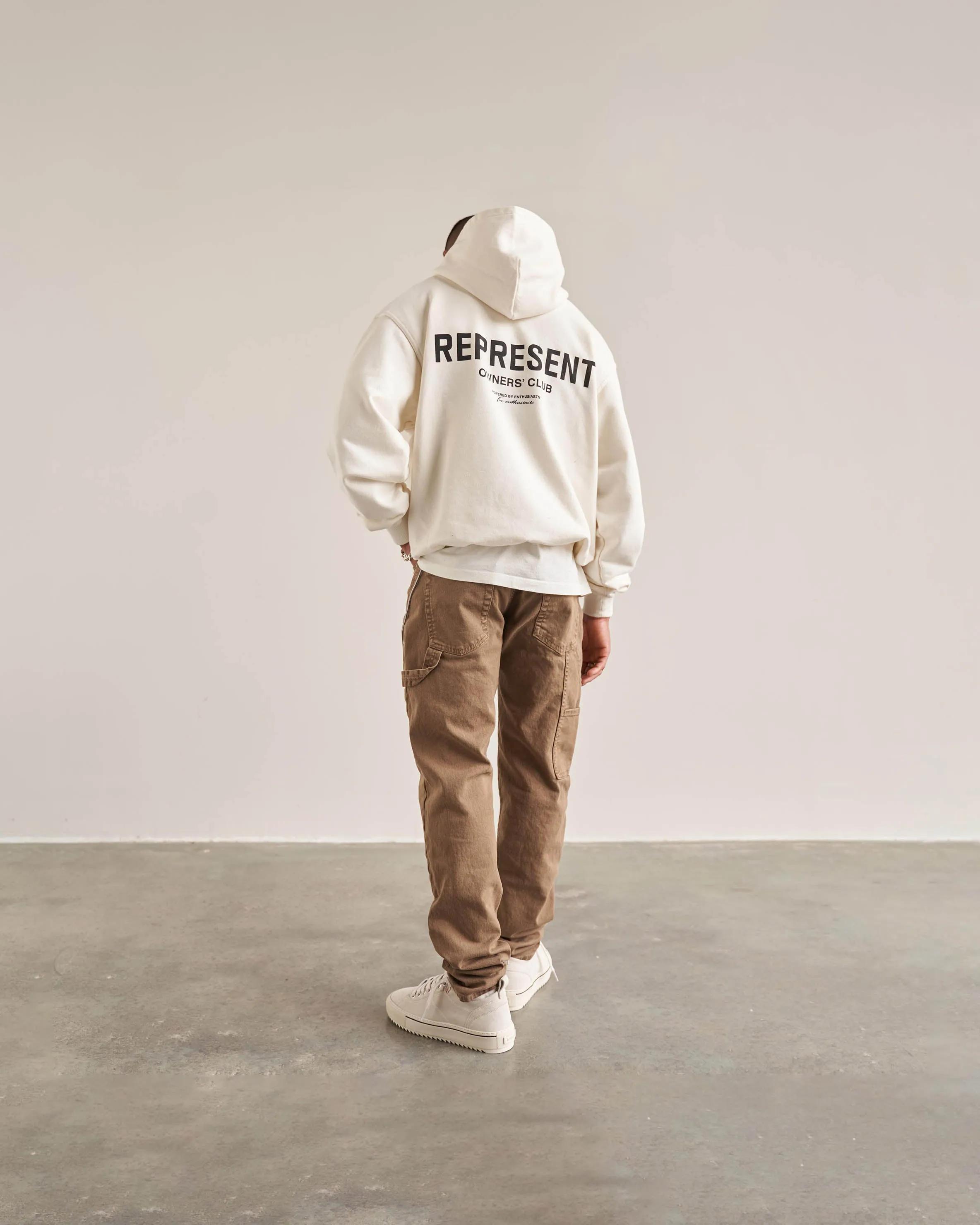 Represent Owners Club Hoodie - Flat White