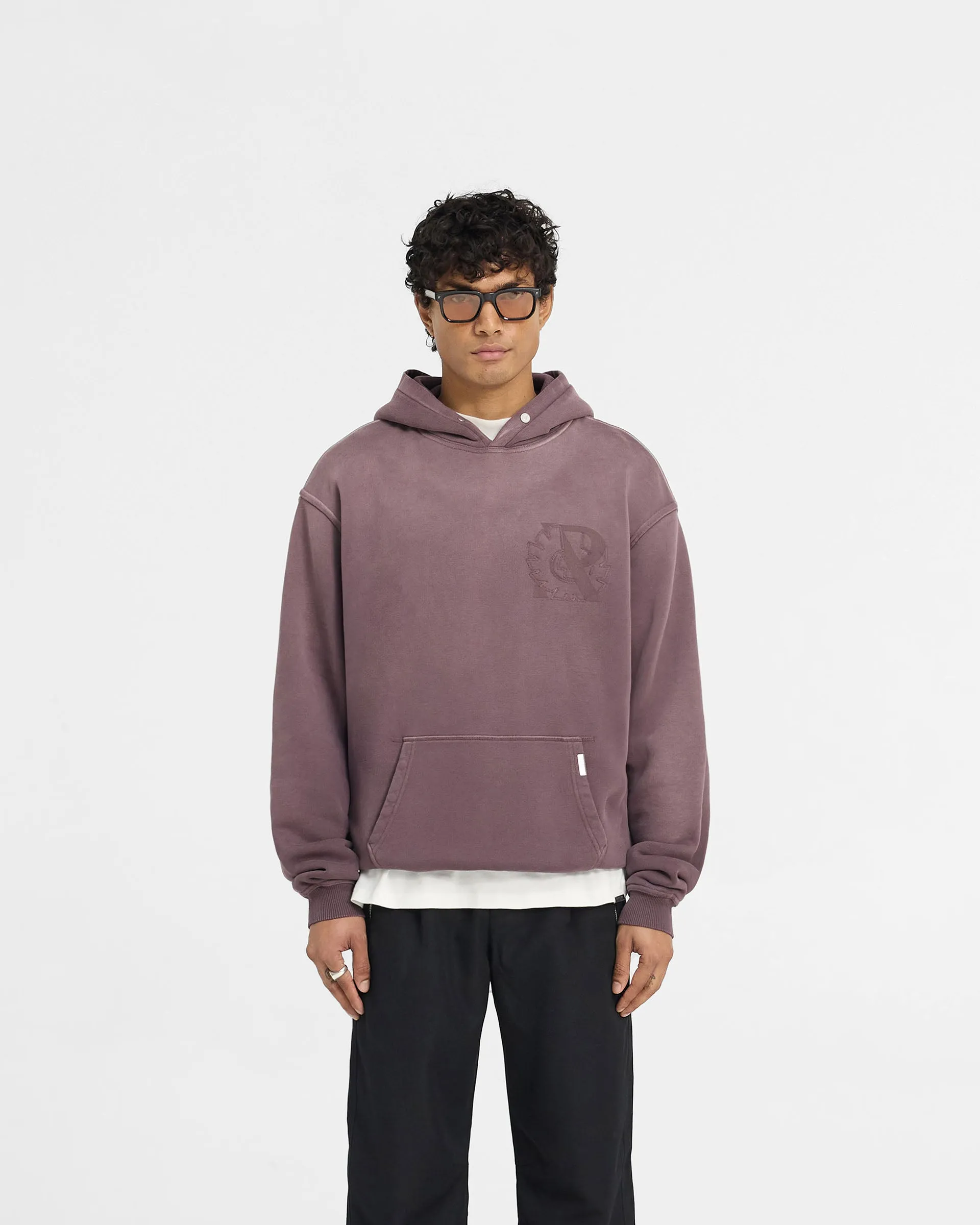 Represent X Belstaff Outline Phoenix Hoodie - Plum