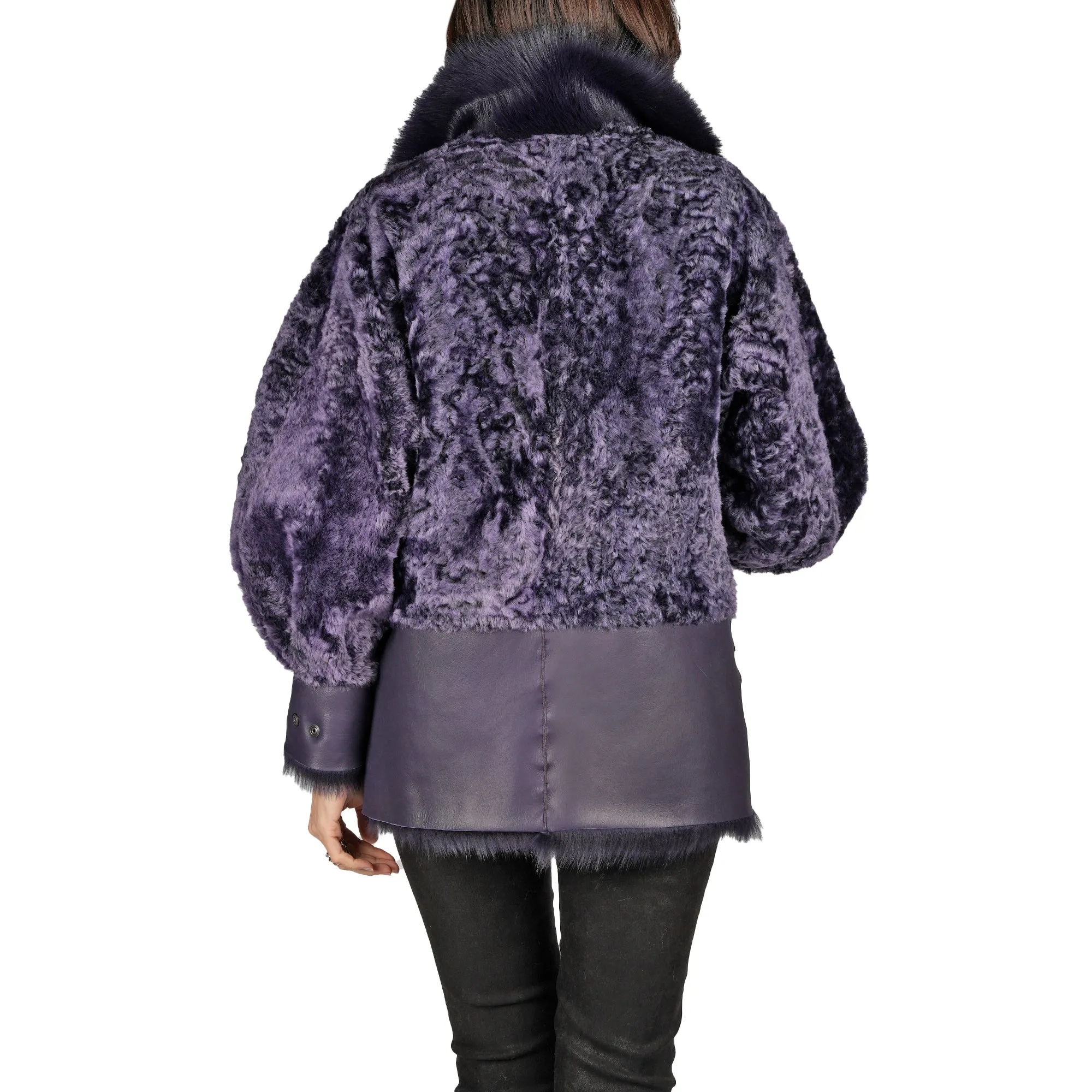 Reversible Shearling Jacket Pacaja Purple