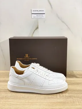 Rossano Bisconti Sneaker uomo pelle bianca extra light 41