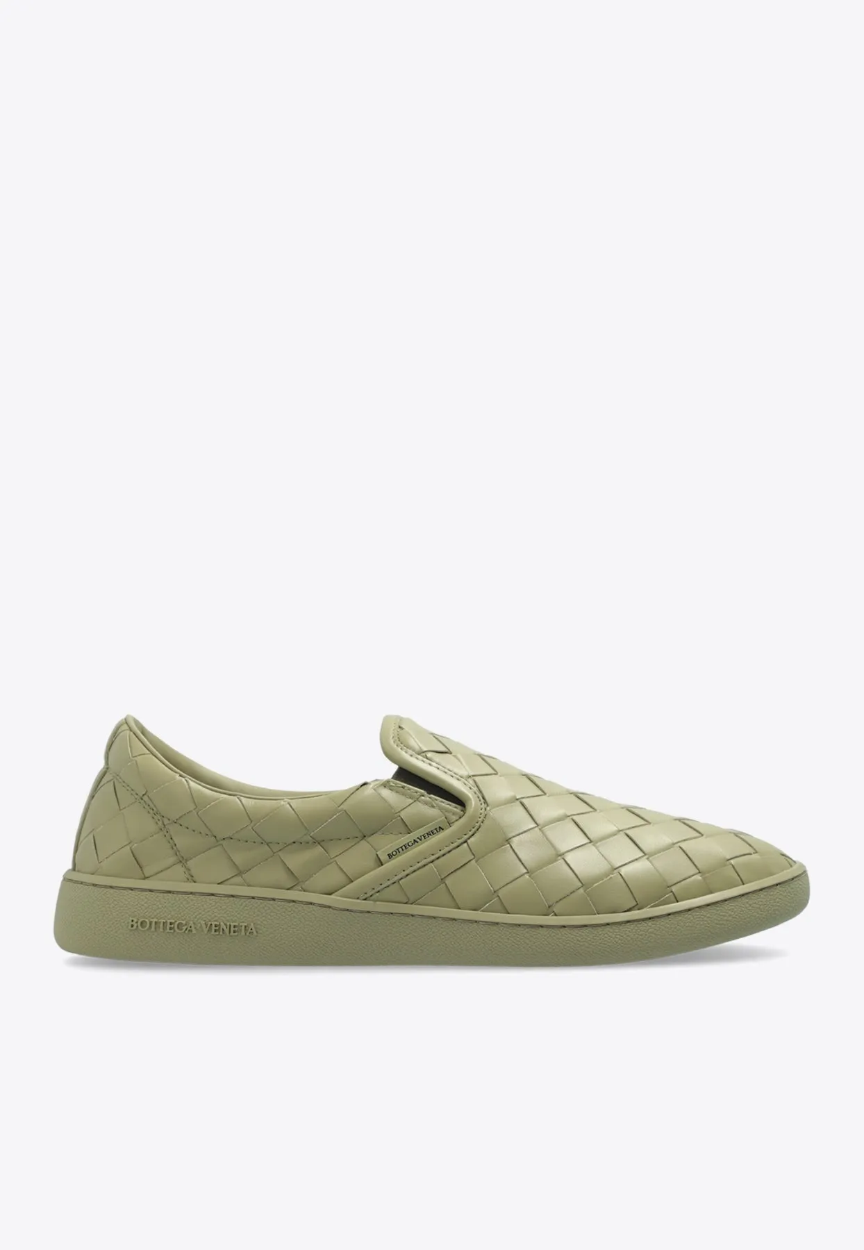 Sawyer Intrecciato Leather Slip-On Sneakers