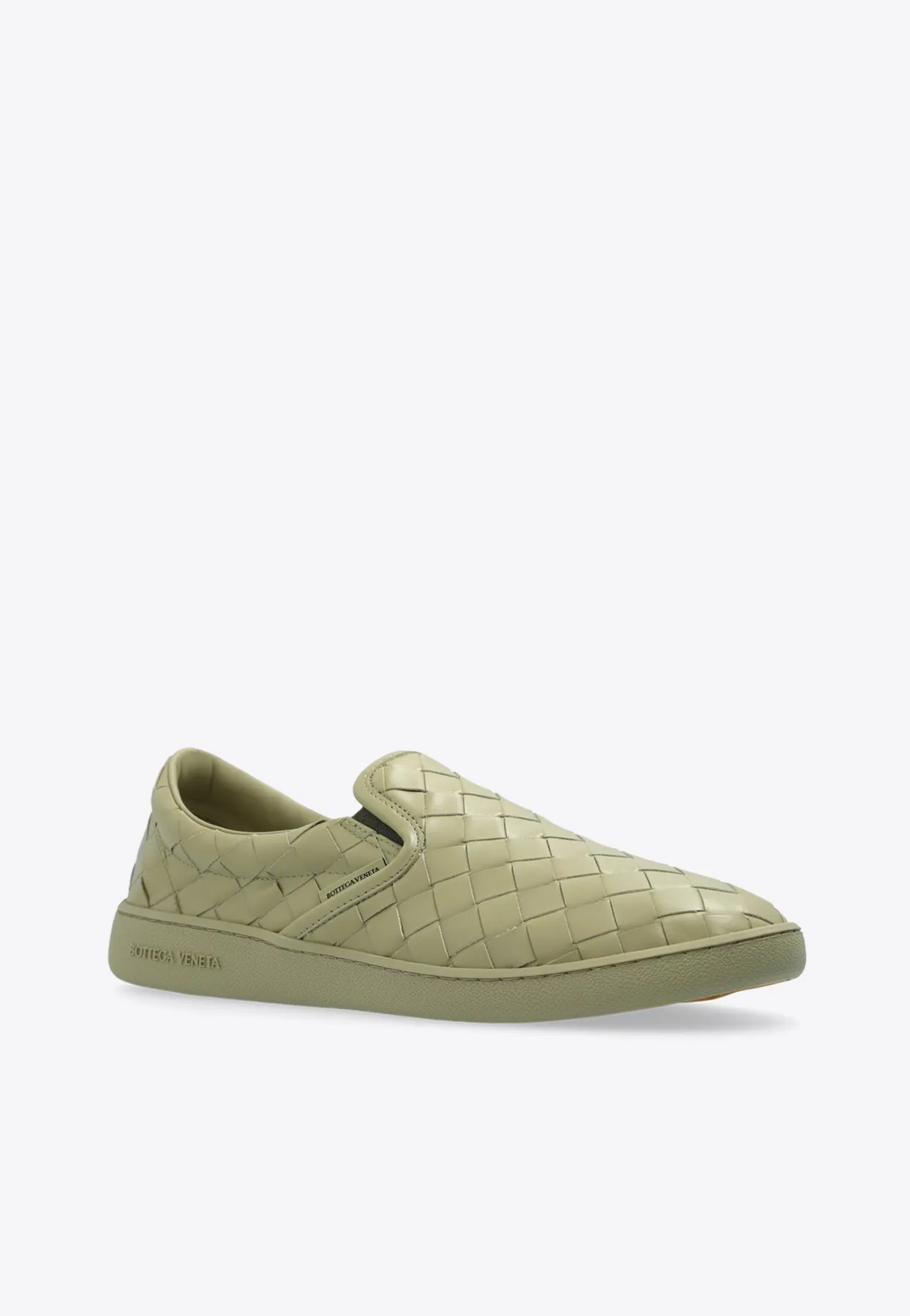 Sawyer Intrecciato Leather Slip-On Sneakers