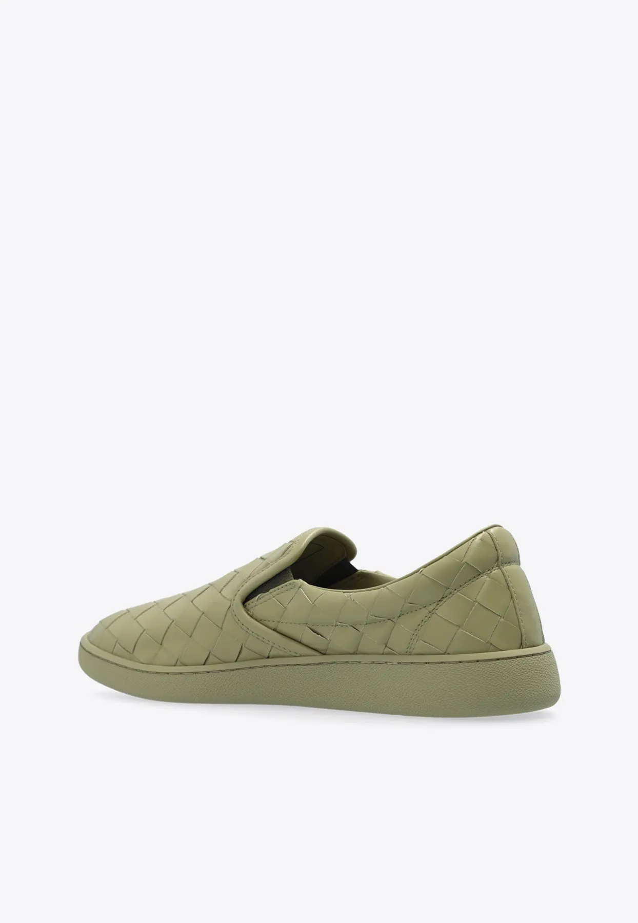 Sawyer Intrecciato Leather Slip-On Sneakers