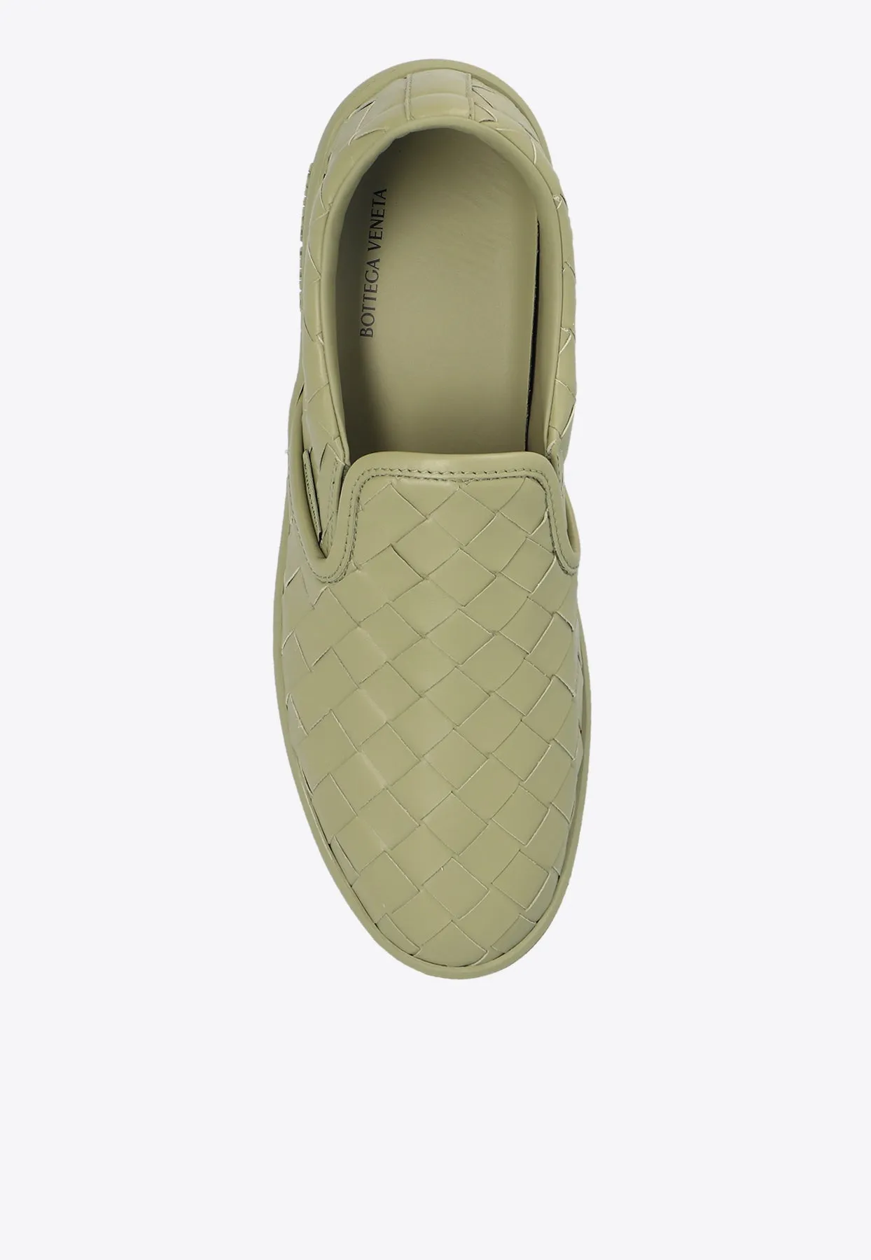 Sawyer Intrecciato Leather Slip-On Sneakers