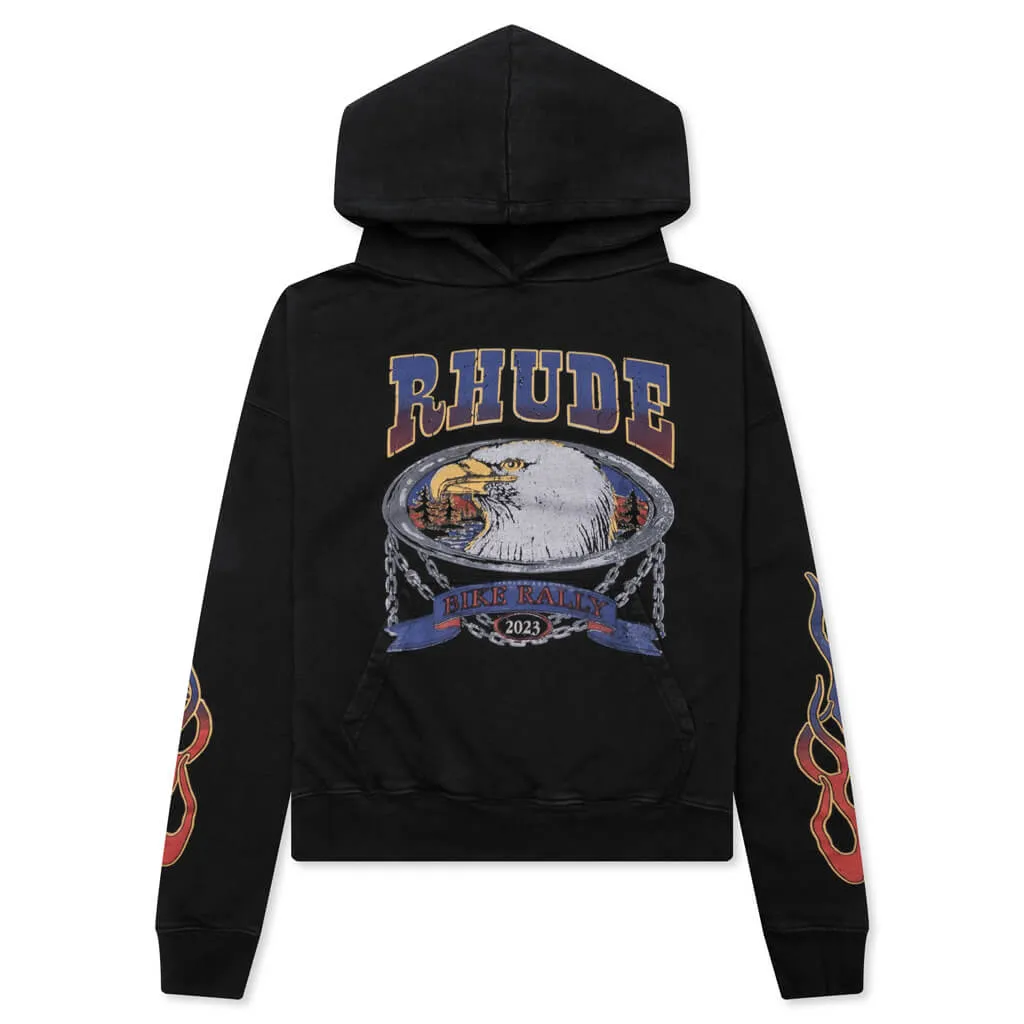 Screaming Eagle Hoodie - Vintage Black