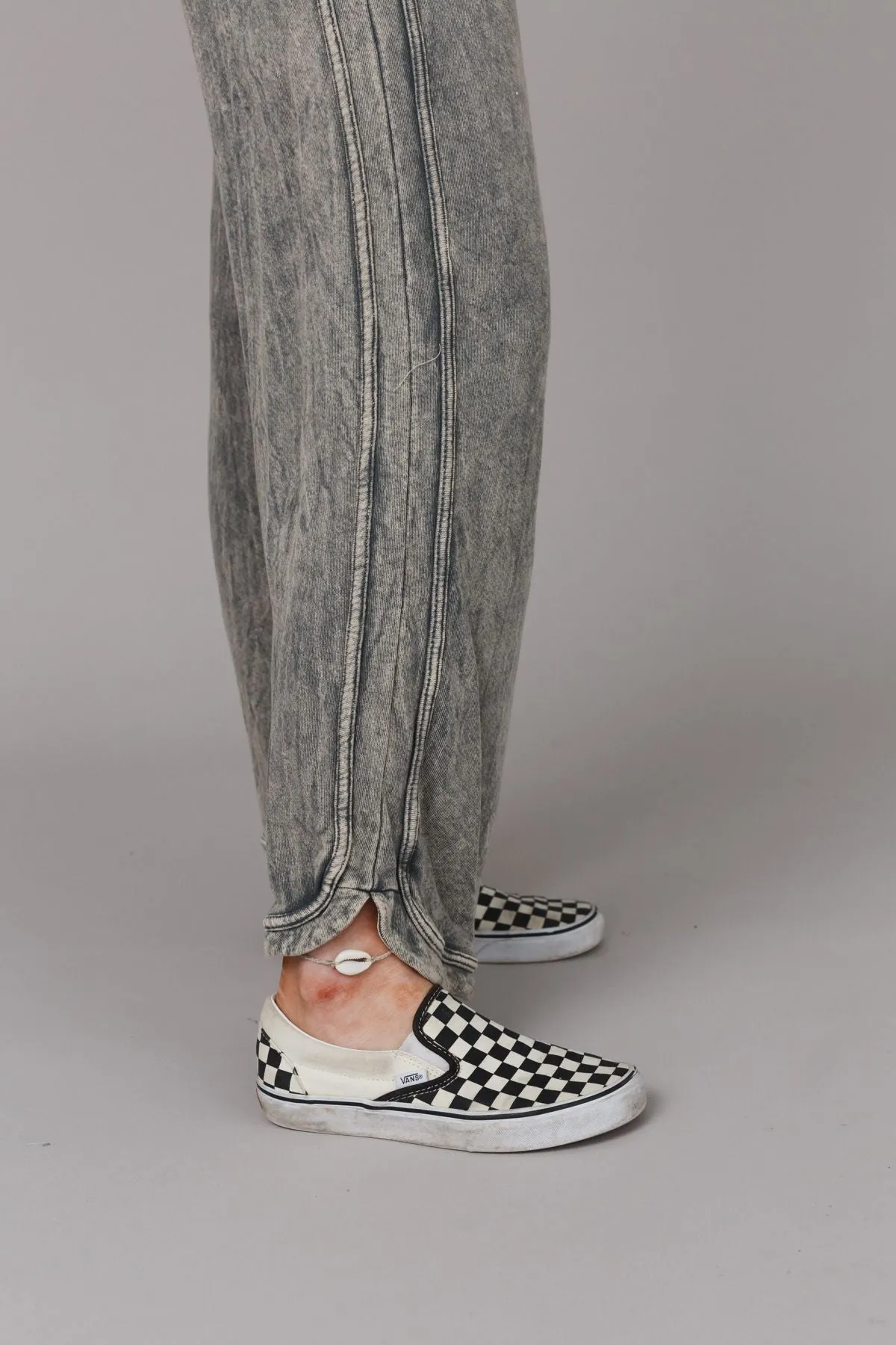 So Comfy Wide Leg Pant Full Length - Gray