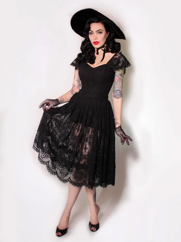 Southern Gothic Skirt in Black PETITE