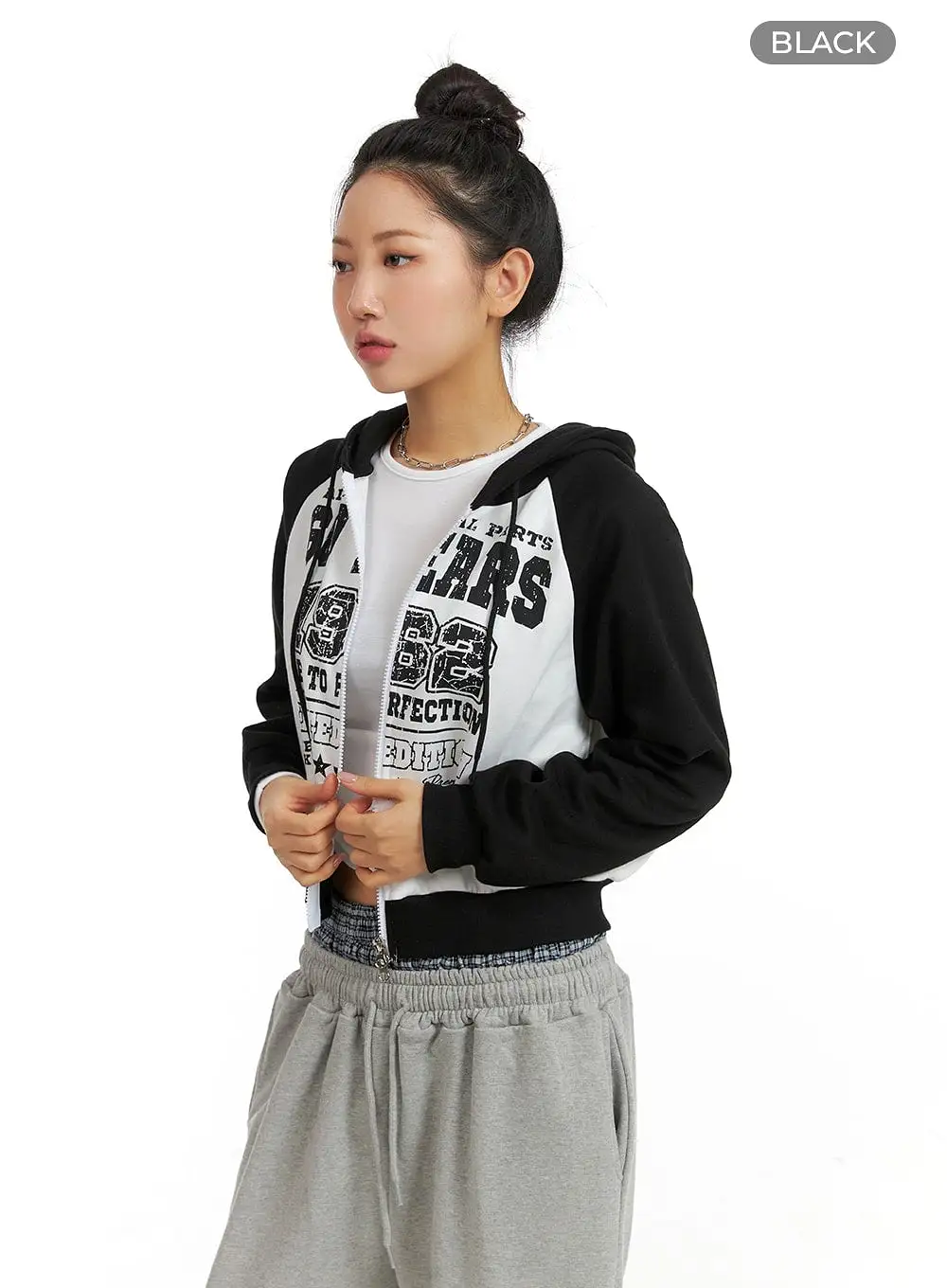 Sporty Chic Varsity Hoodie Jacket CM408