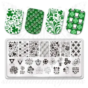 ST Patrick's Day Nail Art Stamping Plate