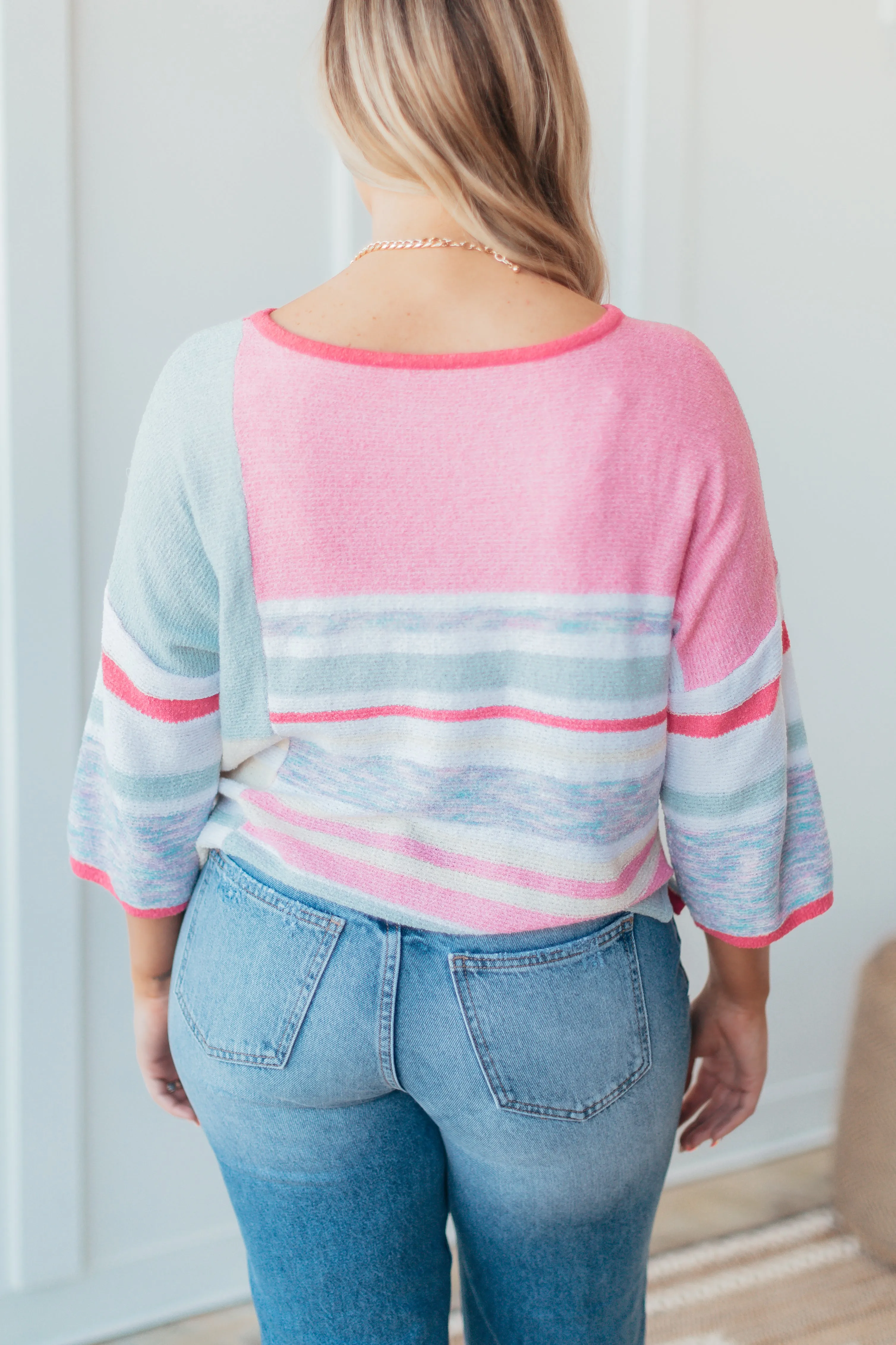 Sweet As You Colorblock Sweater