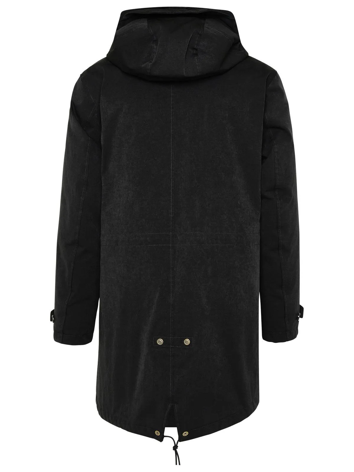 Ten C    Ten C Core Black Polyester Blend Parka