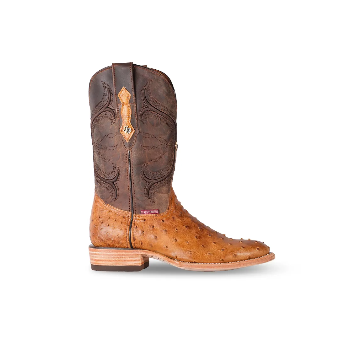 Texas Country Exotic Boot Ostrich Paja AVP60 H-Tacoma