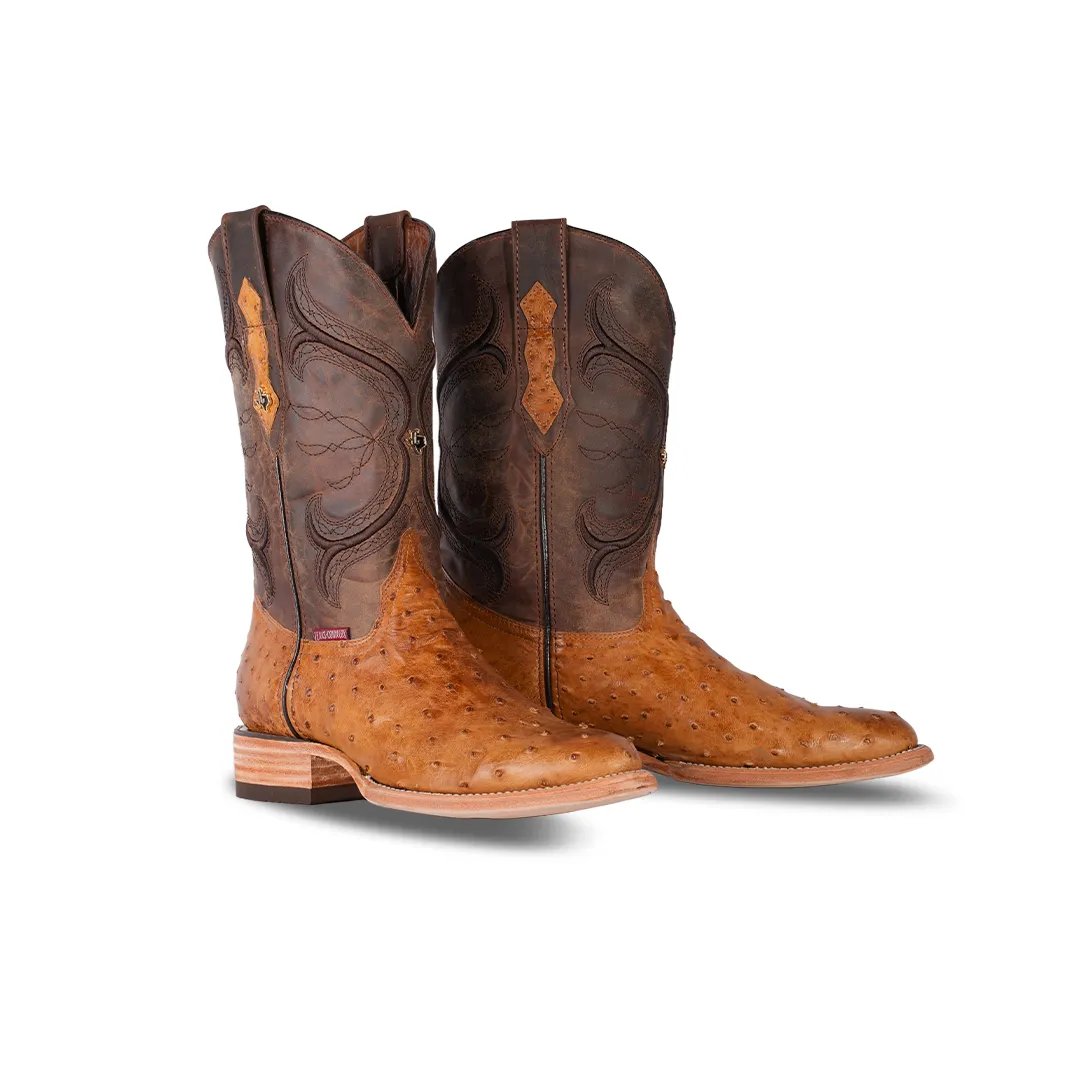 Texas Country Exotic Boot Ostrich Paja AVP60 H-Tacoma