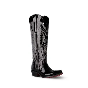 Texas Country Womens Western Boot E824 Escara Baby - Charol Black