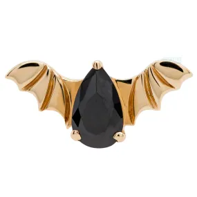 threadless: Bat End in Gold with CZ