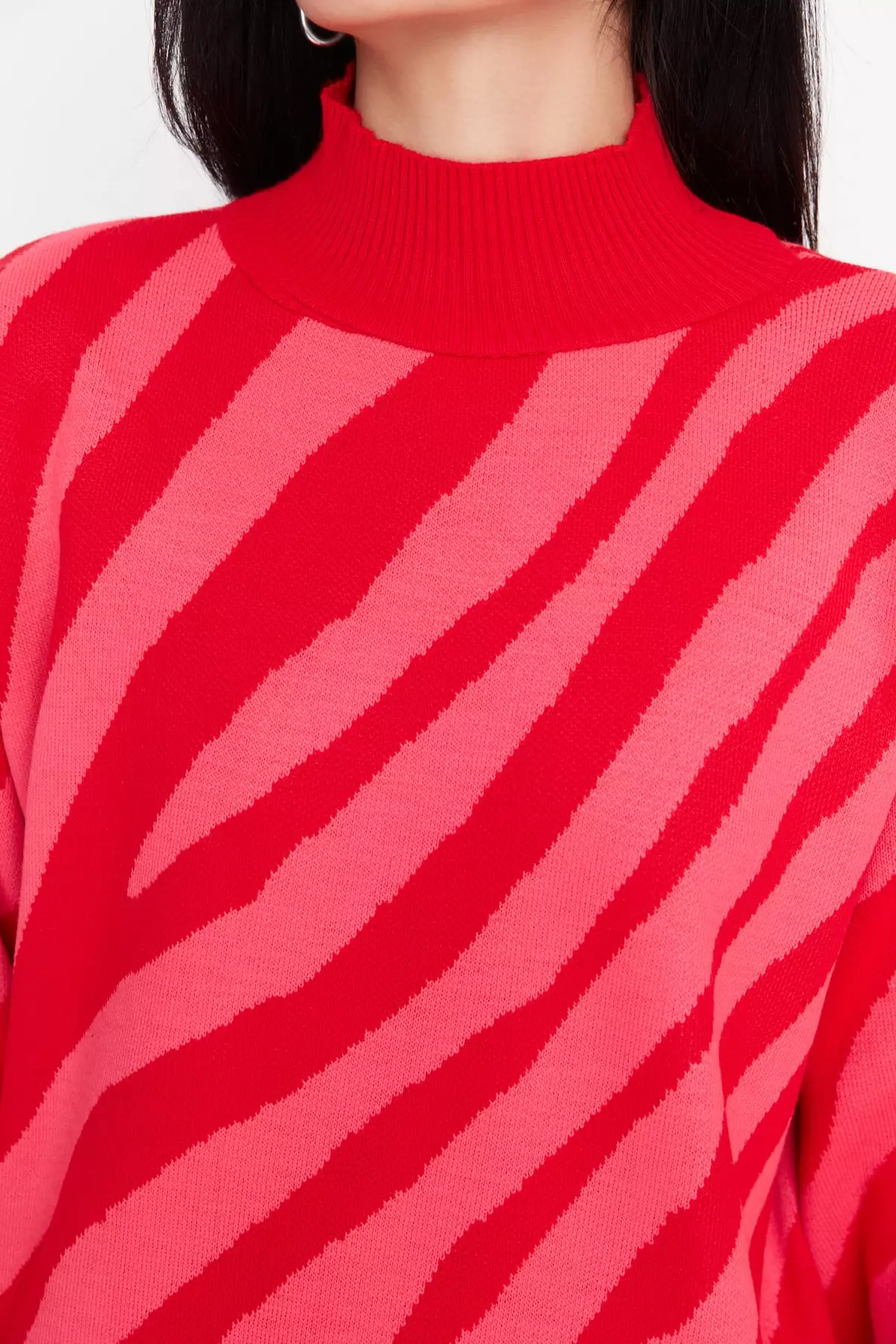 Trendyol Animal Striped Sweater