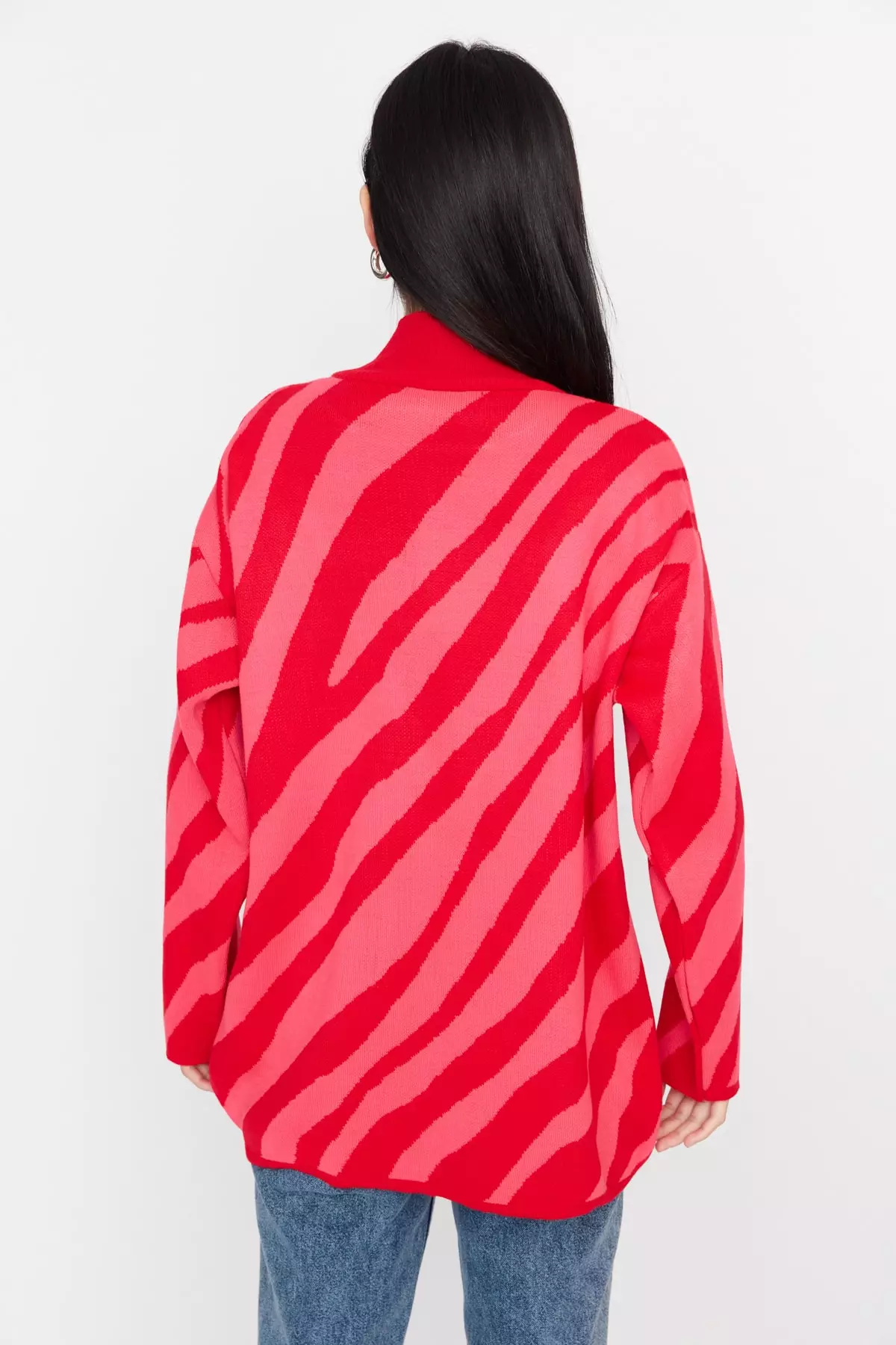 Trendyol Animal Striped Sweater