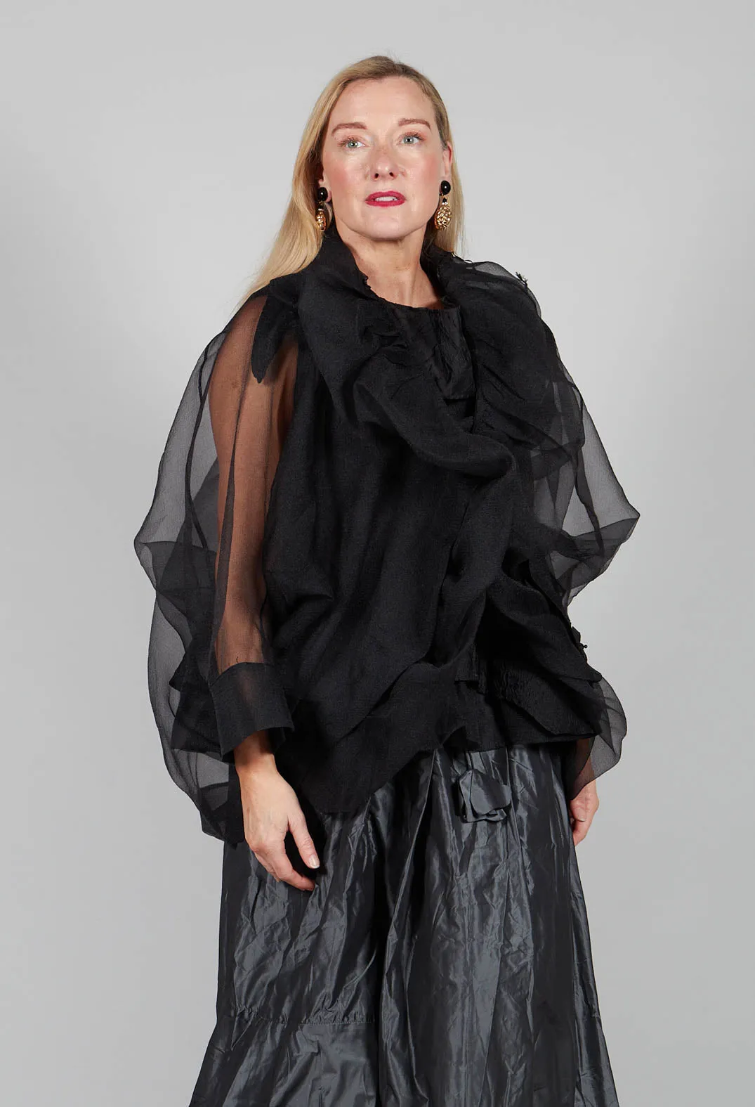 Tulle Jacket in Black