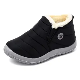 Unisex Fur Slip-on Waterproof Boots