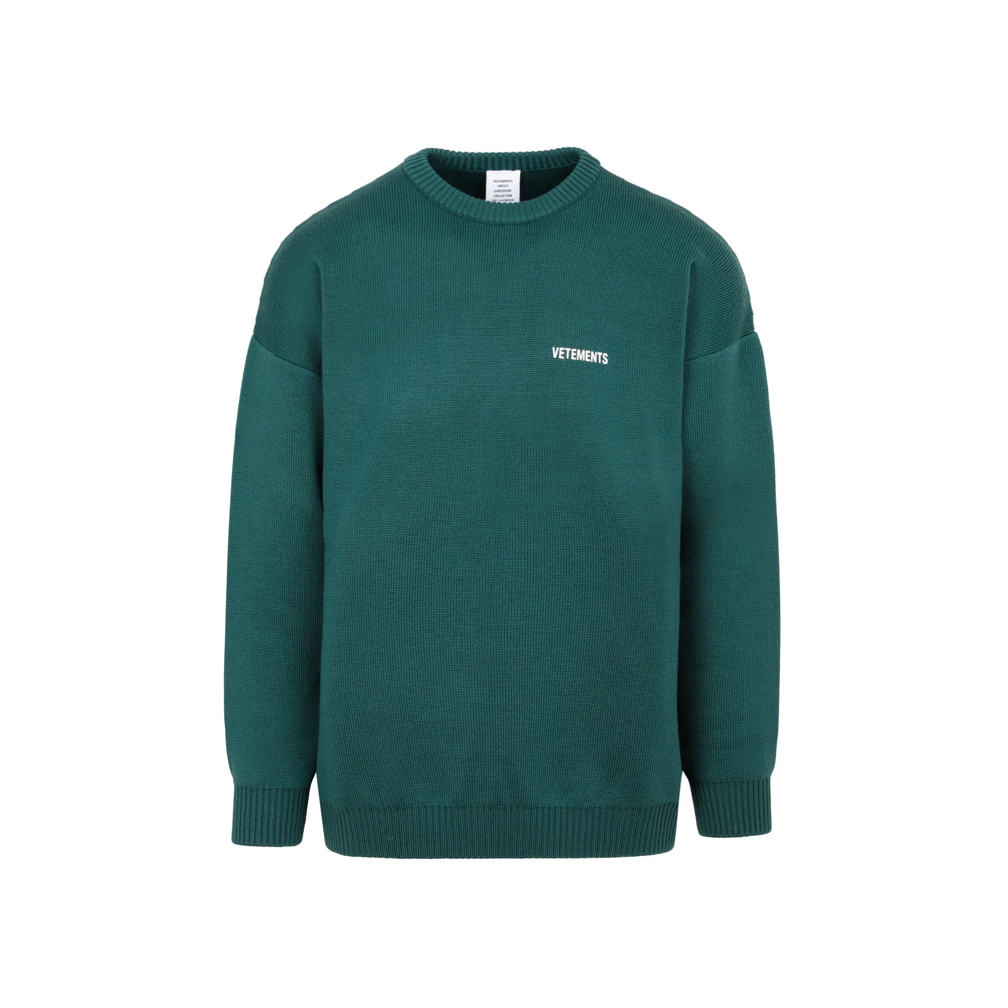 Vetements Logo Printed Crewneck Sweater