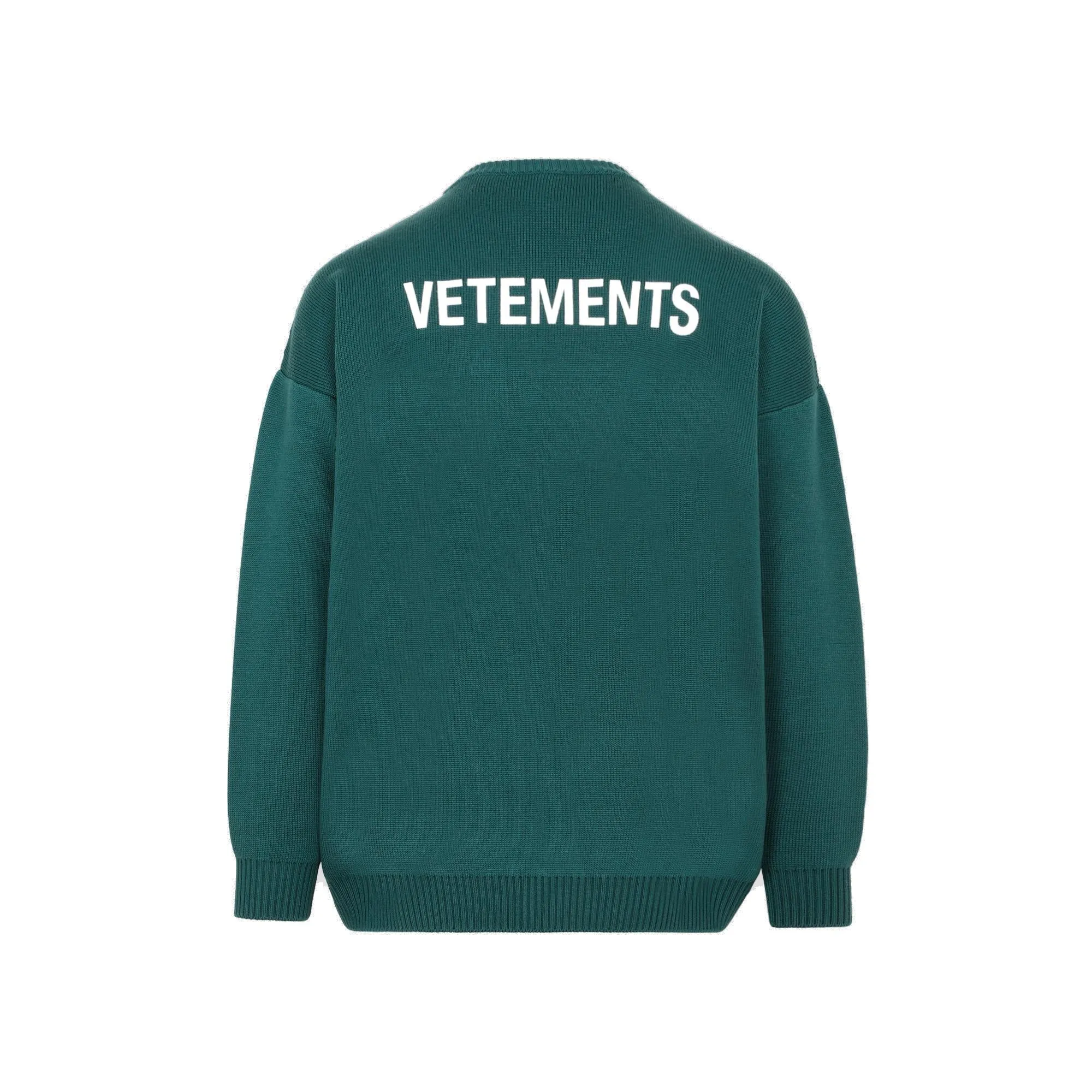 Vetements Logo Printed Crewneck Sweater