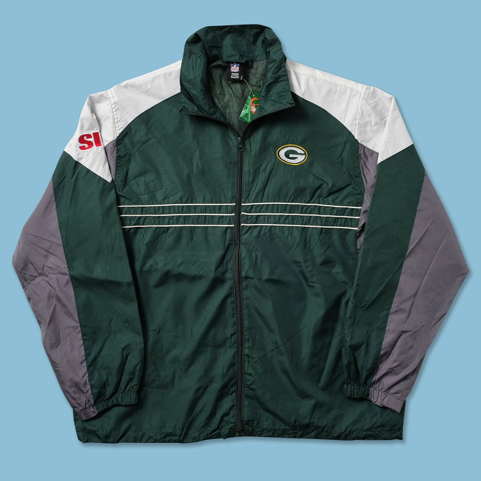 Vintage Reebok Greenbay Packers Track Jacket XLarge