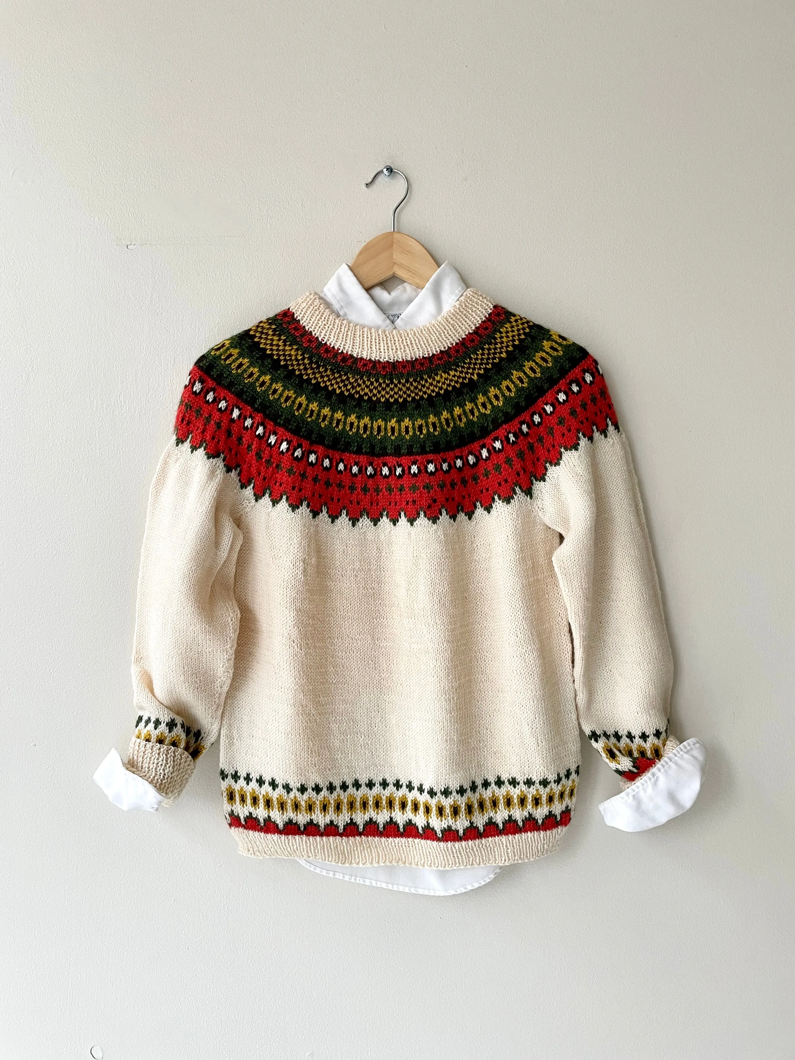 Whalsay 1950s Fair Isle Sweater