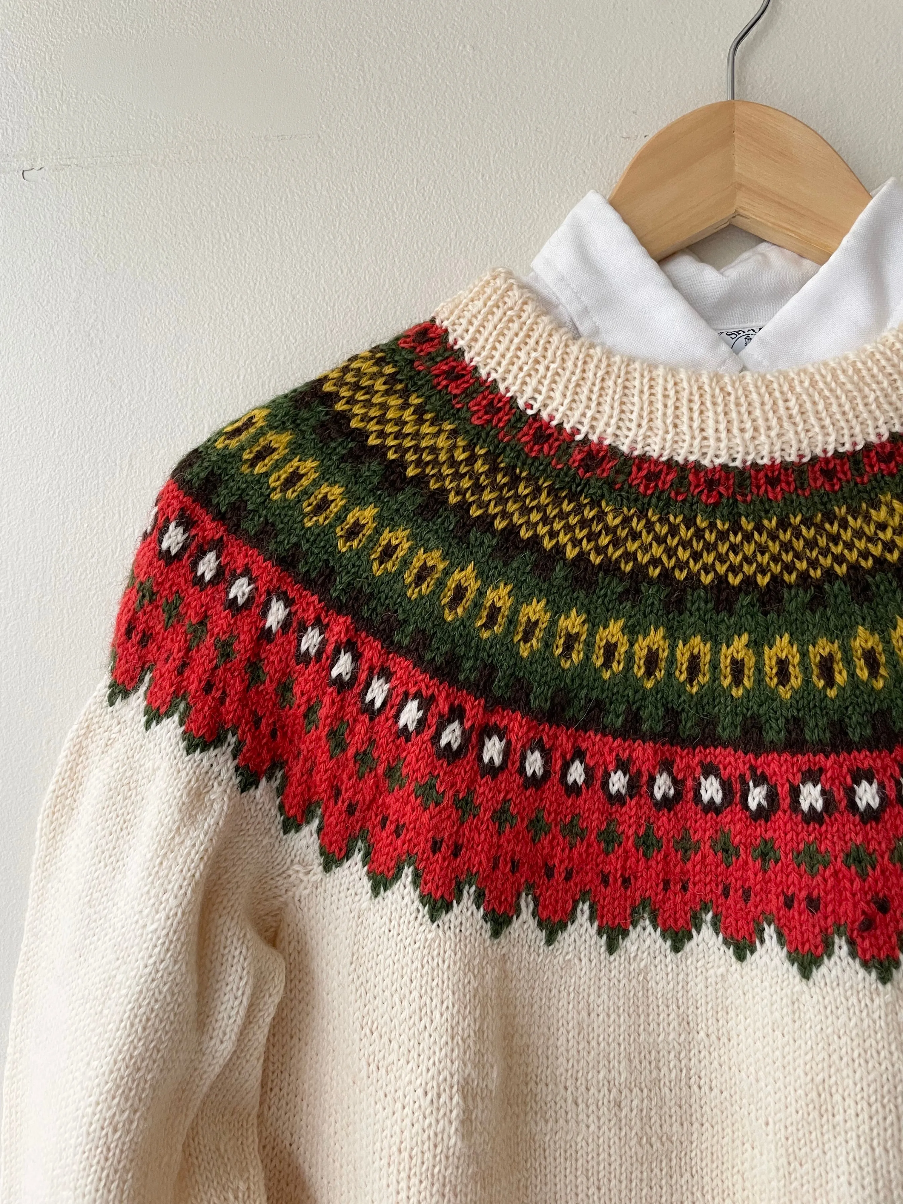 Whalsay 1950s Fair Isle Sweater