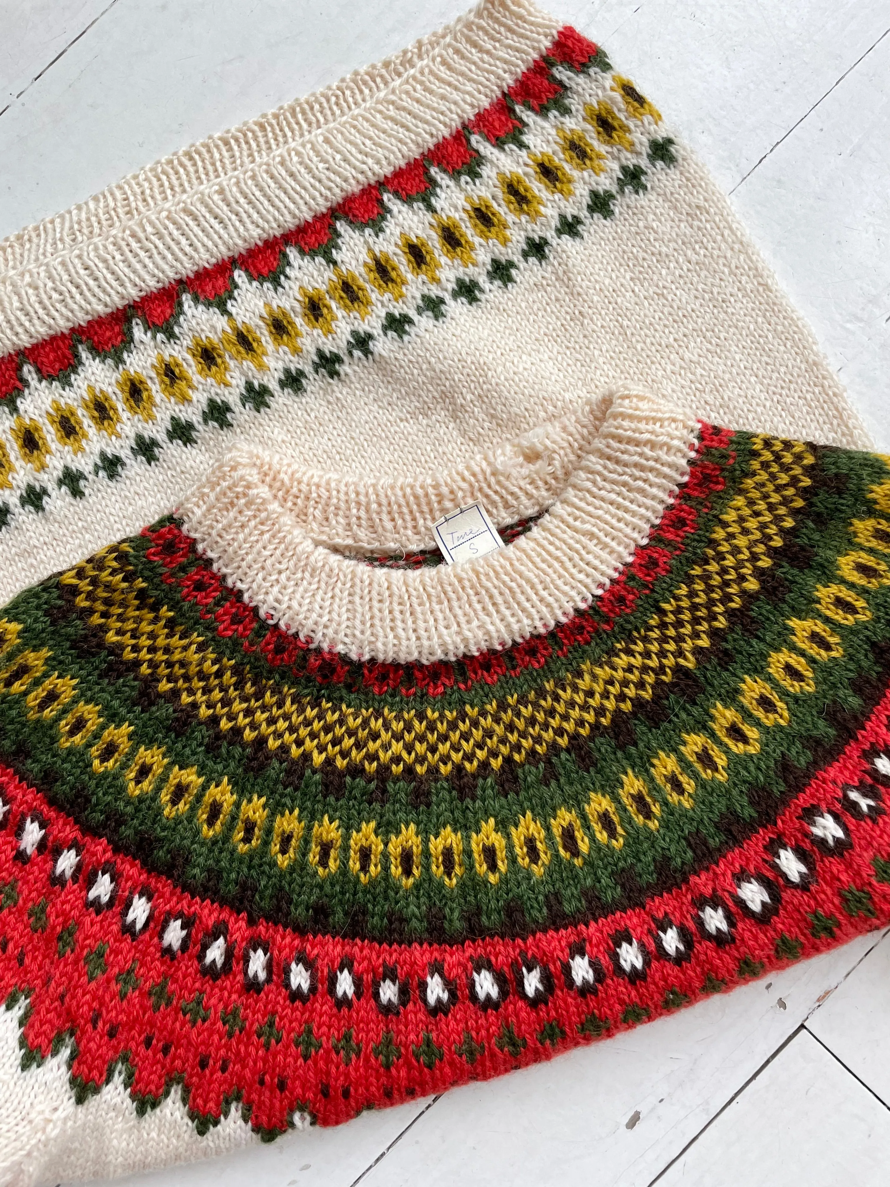 Whalsay 1950s Fair Isle Sweater