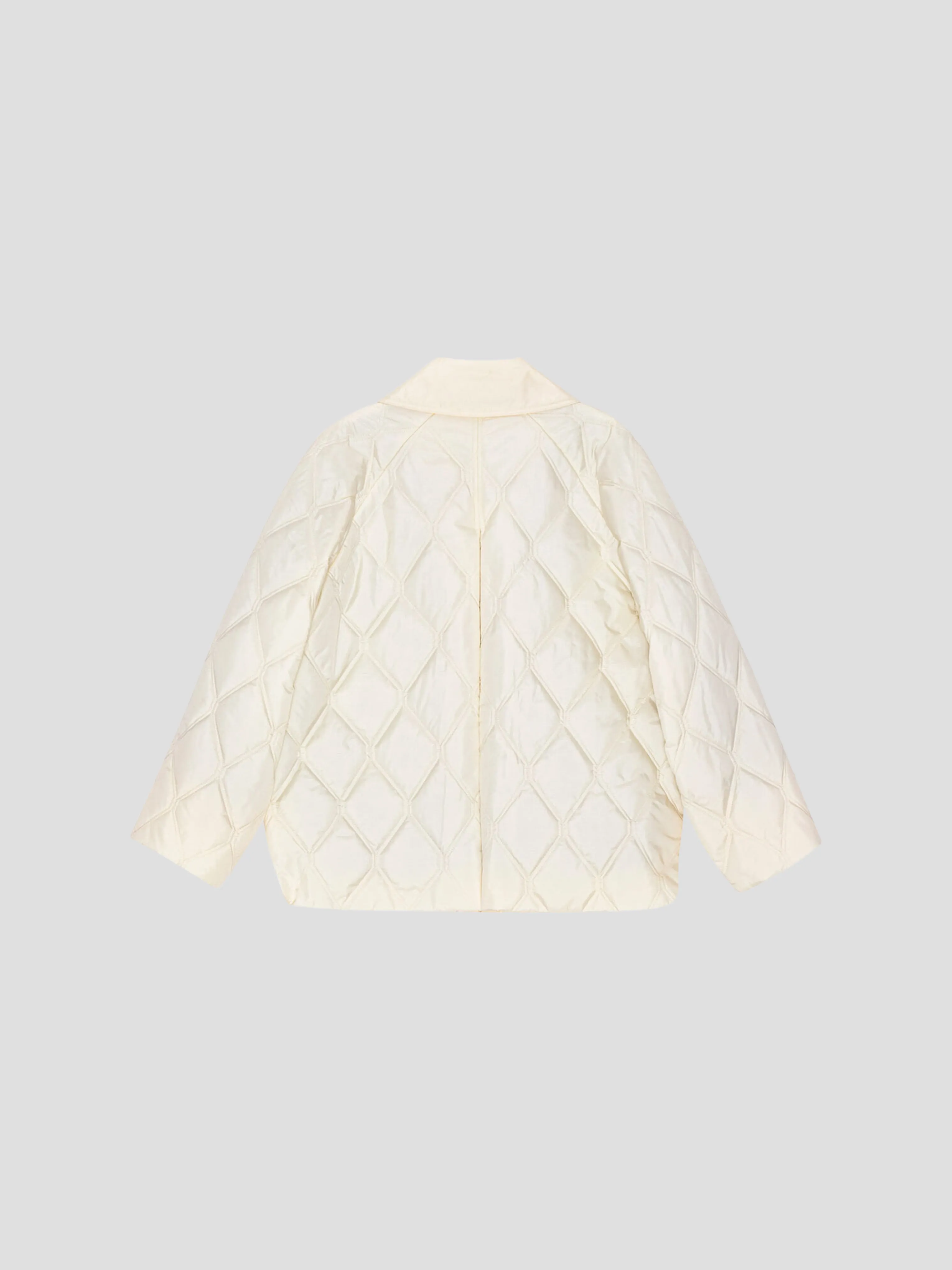 White Ripstop Quilt Jacket