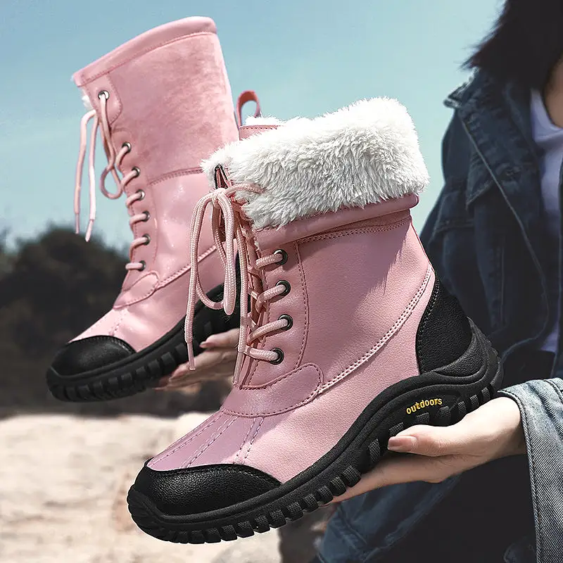 Women's Faux Fur Waterproof Boots