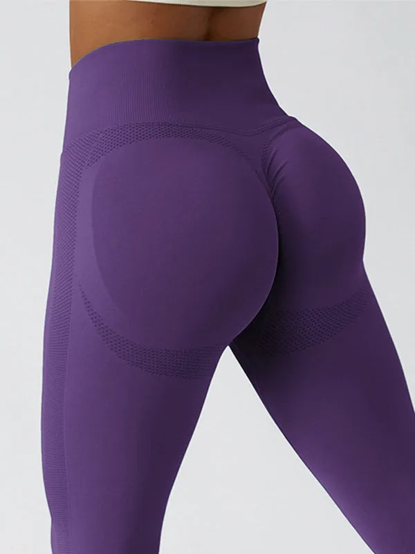 ZASUWA Female Scrunch Bum Quick-dry Hip-lift Seamless Leggings